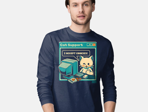 Tech Support I Accept Cookies Cat