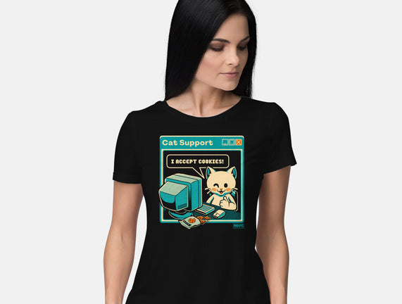 Tech Support I Accept Cookies Cat