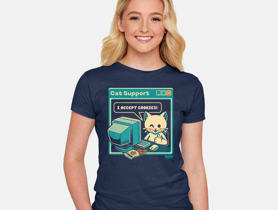 Tech Support I Accept Cookies Cat