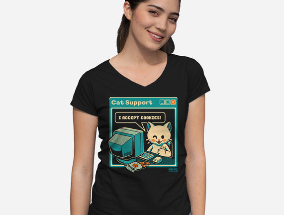 Tech Support I Accept Cookies Cat