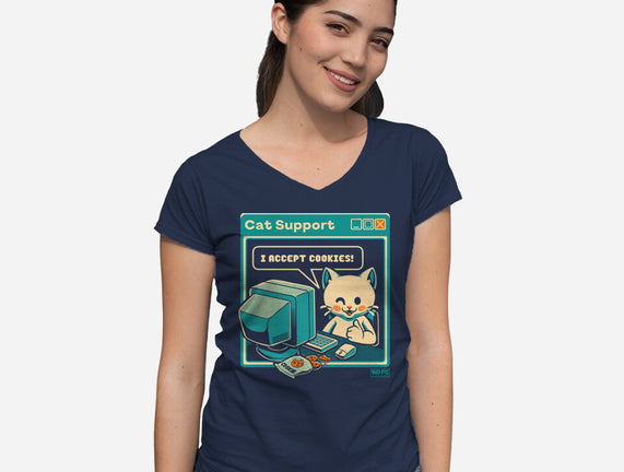 Tech Support I Accept Cookies Cat