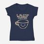 Glich Without Coffee-Womens-V-Neck-Tee-tobefonseca
