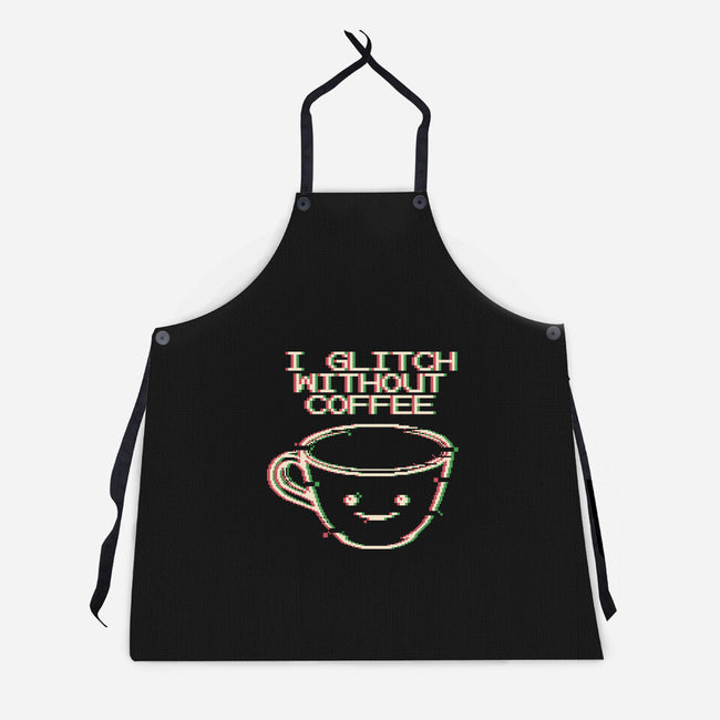 Glich Without Coffee-Unisex-Kitchen-Apron-tobefonseca