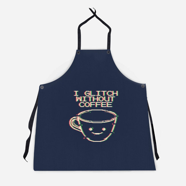 Glich Without Coffee-Unisex-Kitchen-Apron-tobefonseca