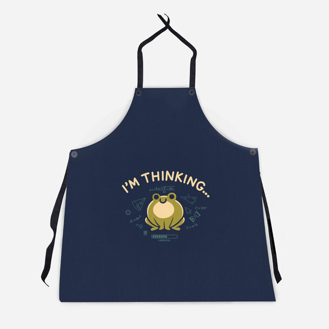 I'm Thinking Frog-Unisex-Kitchen-Apron-worlddominationforcats
