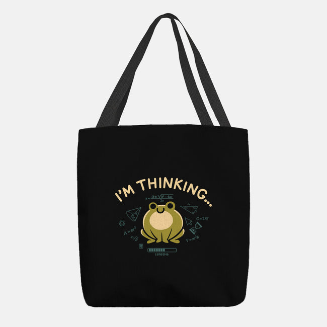 I'm Thinking Frog-None-Basic Tote-Bag-worlddominationforcats