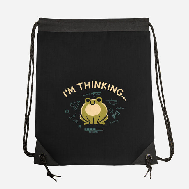 I'm Thinking Frog-None-Drawstring-Bag-worlddominationforcats