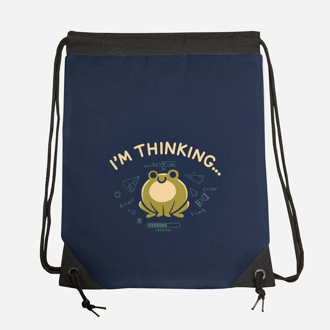 I'm Thinking Frog-None-Drawstring-Bag-worlddominationforcats
