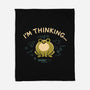 I'm Thinking Frog-None-Fleece-Blanket-worlddominationforcats