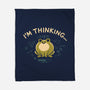 I'm Thinking Frog-None-Fleece-Blanket-worlddominationforcats