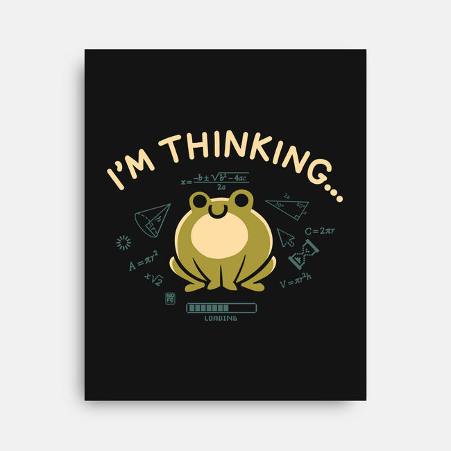 I'm Thinking Frog-None-Stretched-Canvas-worlddominationforcats