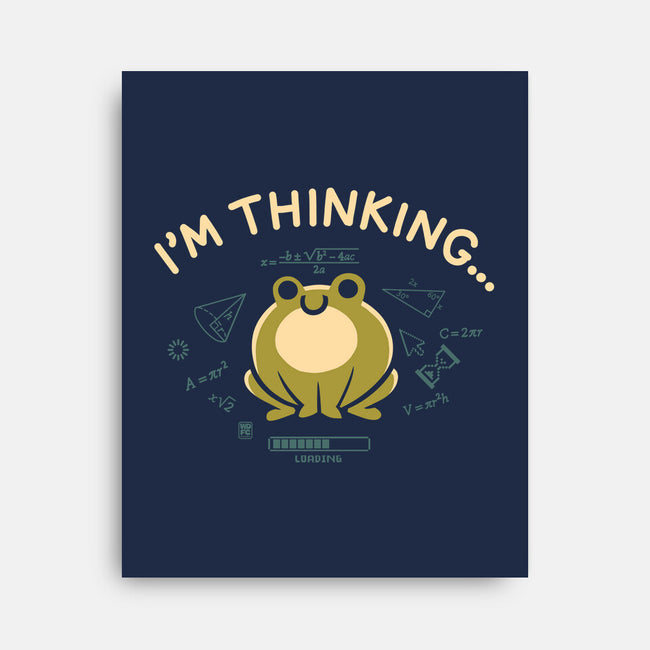 I'm Thinking Frog-None-Stretched-Canvas-worlddominationforcats