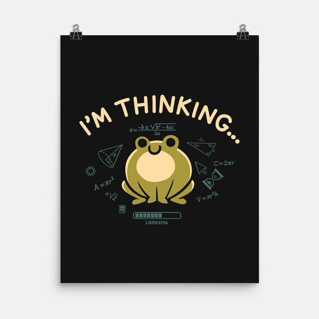 I'm Thinking Frog-None-Matte-Poster-worlddominationforcats