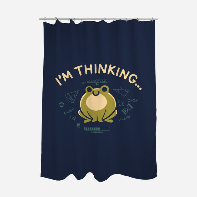 I'm Thinking Frog-None-Polyester-Shower Curtain-worlddominationforcats