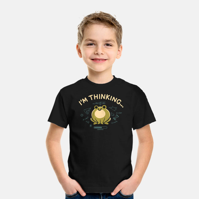 I'm Thinking Frog-Youth-Basic-Tee-worlddominationforcats