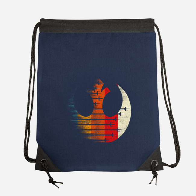 Vintage Rebel-None-Drawstring-Bag-rocketman_art