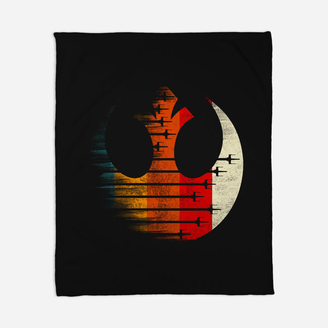 Vintage Rebel-None-Fleece-Blanket-rocketman_art