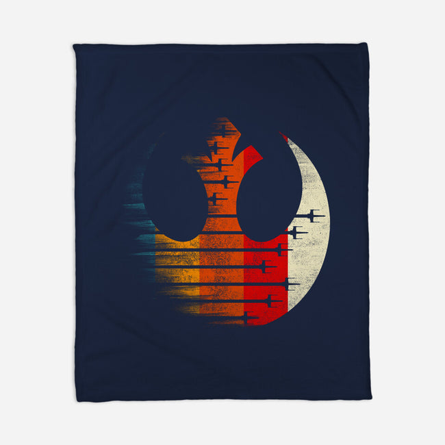Vintage Rebel-None-Fleece-Blanket-rocketman_art
