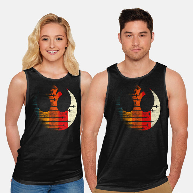 Vintage Rebel-Unisex-Basic-Tank-rocketman_art