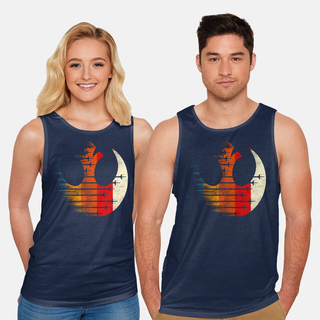 Vintage Rebel-Unisex-Basic-Tank-rocketman_art