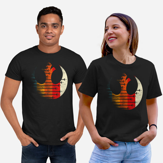 Vintage Rebel-Unisex-Basic-Tee-rocketman_art