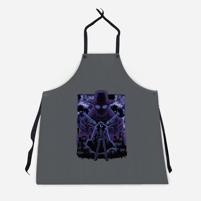 Noir Shadow Nebula-Unisex-Kitchen-Apron-Astrobot Invention