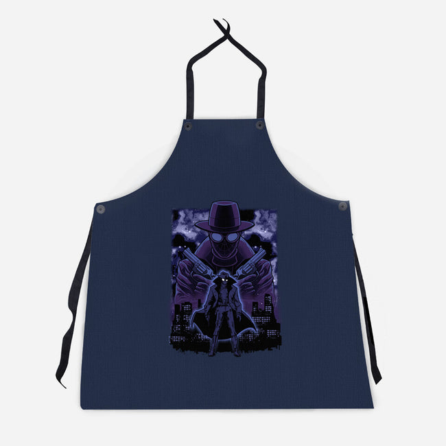 Noir Shadow Nebula-Unisex-Kitchen-Apron-Astrobot Invention