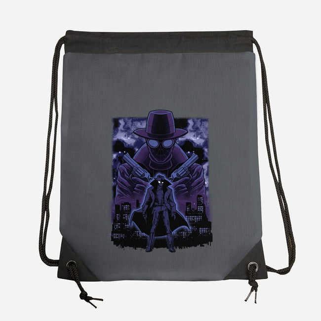 Noir Shadow Nebula-None-Drawstring-Bag-Astrobot Invention