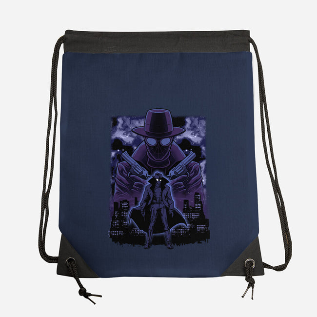 Noir Shadow Nebula-None-Drawstring-Bag-Astrobot Invention