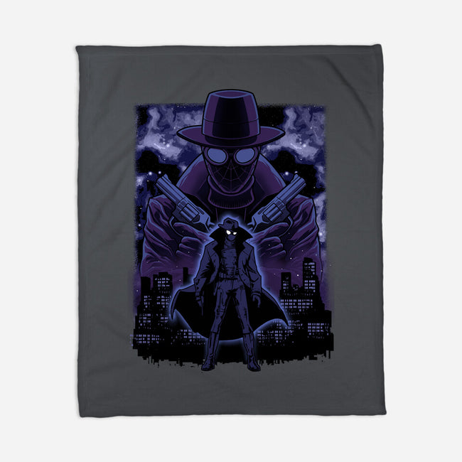 Noir Shadow Nebula-None-Fleece-Blanket-Astrobot Invention