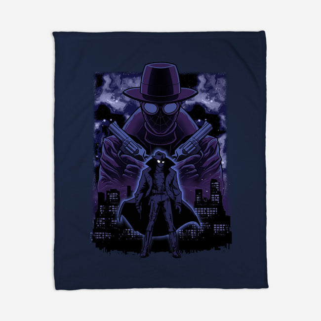 Noir Shadow Nebula-None-Fleece-Blanket-Astrobot Invention
