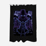 Noir Shadow Nebula-None-Polyester-Shower Curtain-Astrobot Invention