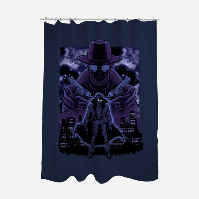 Noir Shadow Nebula-None-Polyester-Shower Curtain-Astrobot Invention