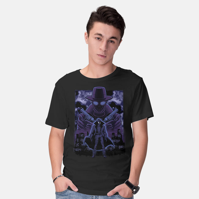Noir Shadow Nebula-Mens-Basic-Tee-Astrobot Invention