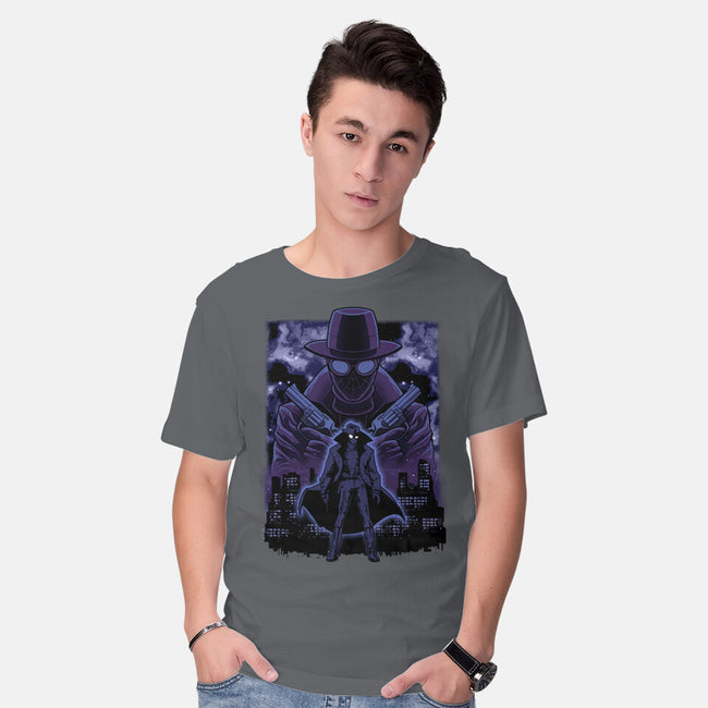 Noir Shadow Nebula-Mens-Basic-Tee-Astrobot Invention