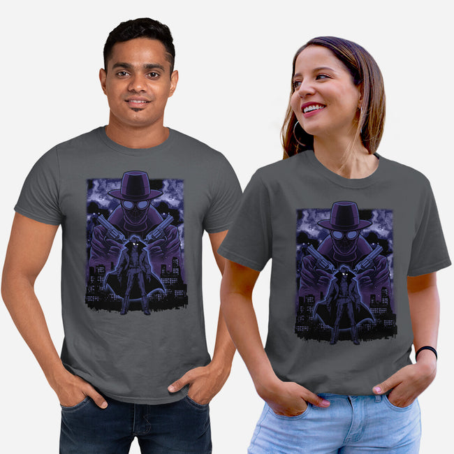 Noir Shadow Nebula-Unisex-Basic-Tee-Astrobot Invention