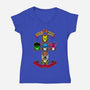 Appetite For Avenging-Womens-V-Neck-Tee-milasneeze