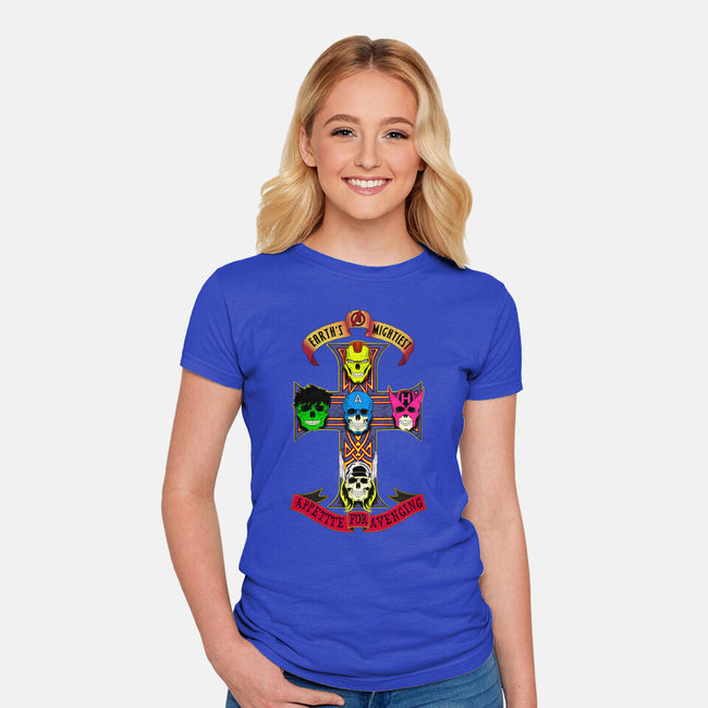 Appetite For Avenging-Womens-Fitted-Tee-milasneeze