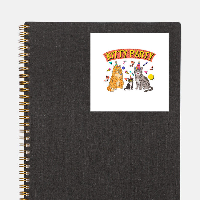 Kitty Party 90s-None-Glossy-Sticker-milasneeze