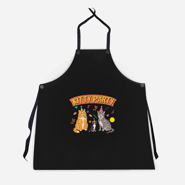 Kitty Party 90s-Unisex-Kitchen-Apron-milasneeze
