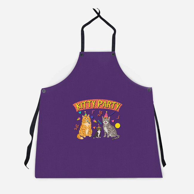 Kitty Party 90s-Unisex-Kitchen-Apron-milasneeze