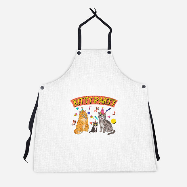 Kitty Party 90s-Unisex-Kitchen-Apron-milasneeze