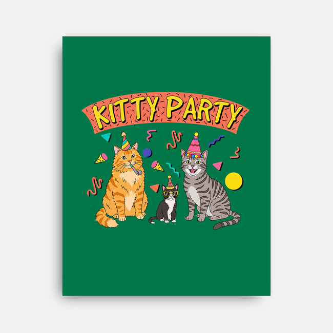 Kitty Party 90s-None-Stretched-Canvas-milasneeze