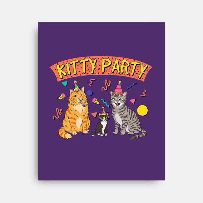 Kitty Party 90s-None-Stretched-Canvas-milasneeze