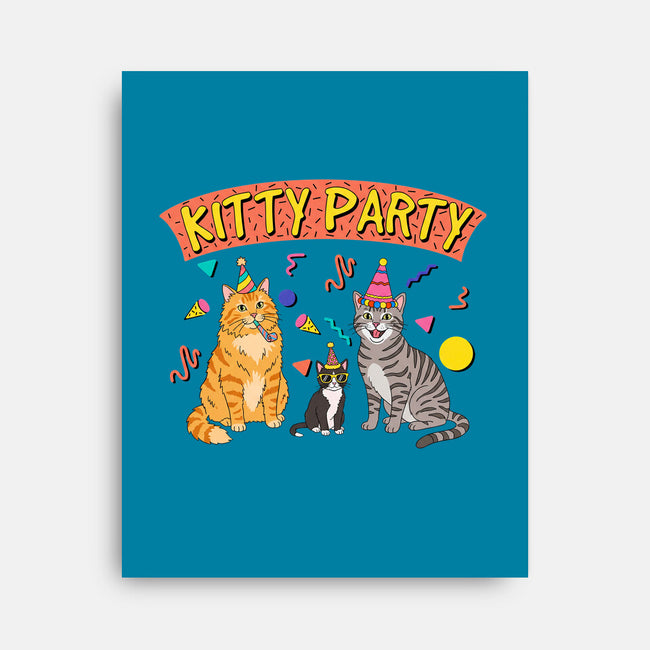 Kitty Party 90s-None-Stretched-Canvas-milasneeze