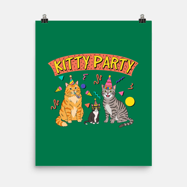 Kitty Party 90s-None-Matte-Poster-milasneeze