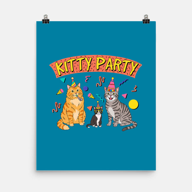 Kitty Party 90s-None-Matte-Poster-milasneeze