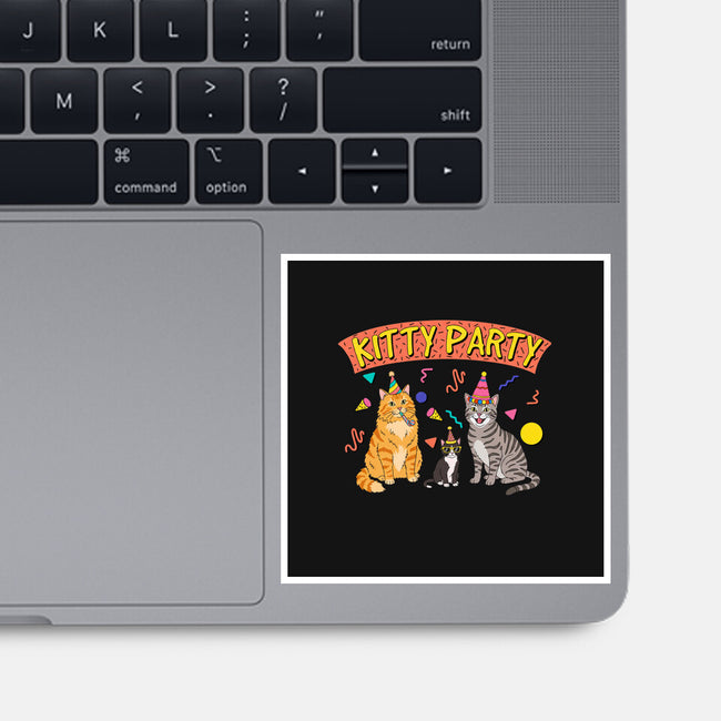 Kitty Party 90s-None-Glossy-Sticker-milasneeze
