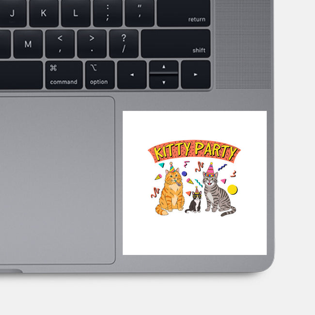 Kitty Party 90s-None-Glossy-Sticker-milasneeze