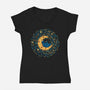 Monster Dream-Womens-V-Neck-Tee-sebasebi